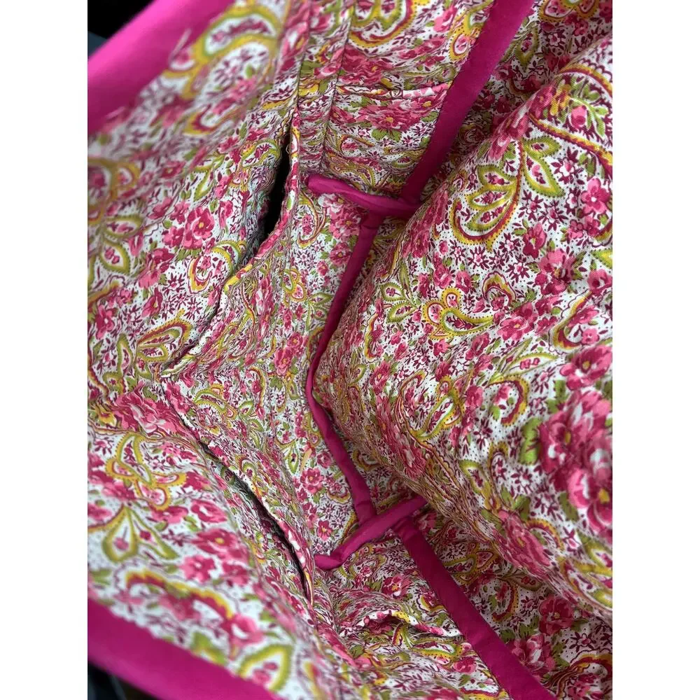 Handcrafted Quilted Tote Bag | Floral Patchwork Purse 10